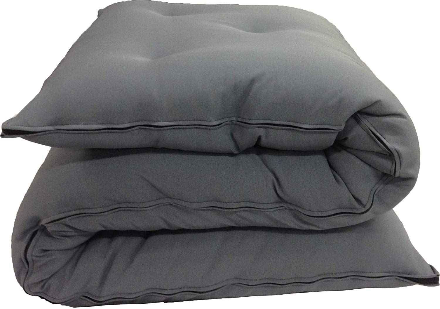 D&D Futon Furniture Gray Full Size Traditional Japanese Floor Futon Mattresses, Foldable Cushion Mats, Yoga, Meditation 3 x 54 X 80