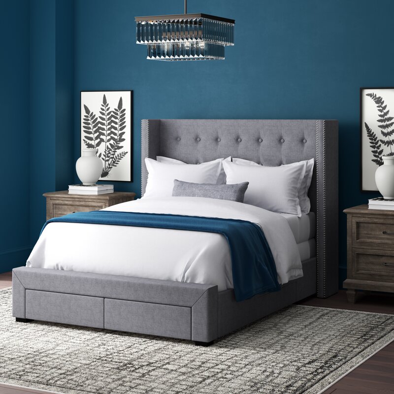 KerensTuftedUpholsteredStorageStandardBed